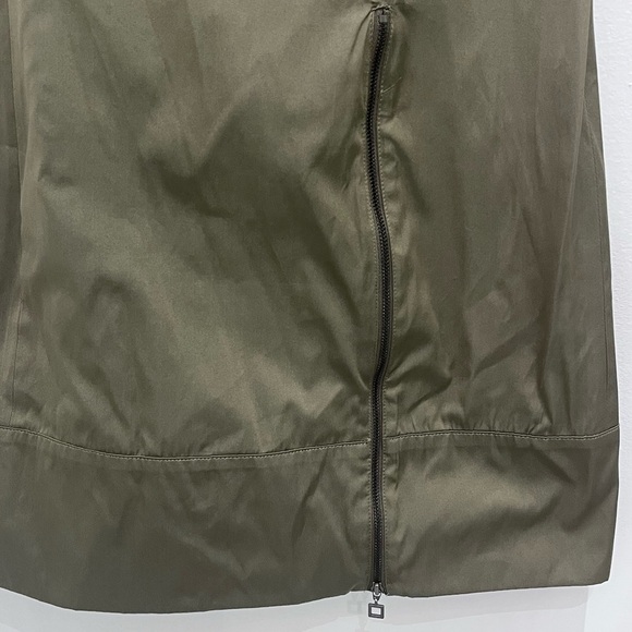 SARAH pacini green brown and grey dress with zipper size 0 - Picture 4 of 12